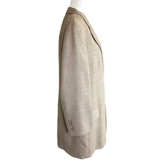 JOSEPH ABBOUD Mens Sz 42 Long Tweed Wool Silk Blend Blazer Sports Jacket Vintage - Picture 6 of 12